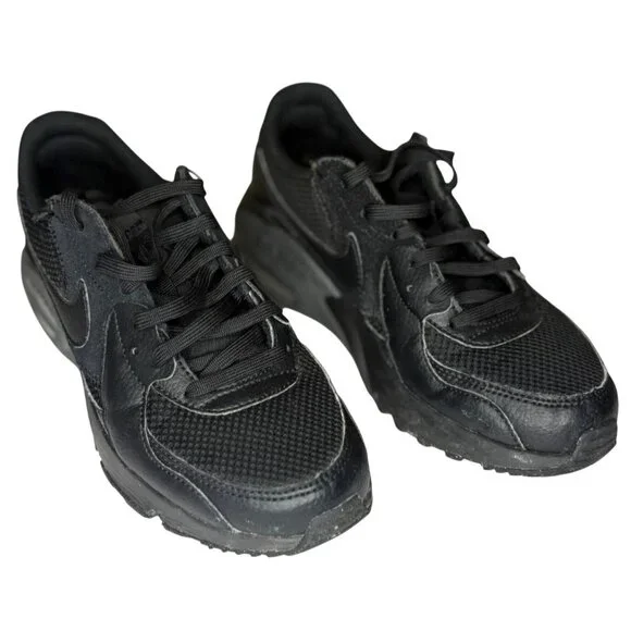 Nike Air Max Excess Womens Mens Black Grey Mesh Lace-Up Cushion Sneakers Size 7 - Picture 1 of 11
